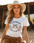Bet Against Me That'll Be Fun Pistols T-Shirt Bourbon Cowgirl