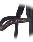 ExionPro Elegant Soft Padded Light Peach, Rose, Fuchsia, Light Siam Colored Crystal Browband