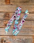 Blue and Purple Western Skinny Mini Wild Rag Scarf / Cowgirl Necktie