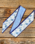 Blue Western Skinny Mini Wild Rag Scarf / Cowgirl Necktie