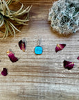 Smaller Pendant -Kingman Turquoise & Sterling Silver