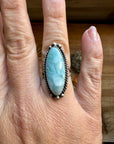 Long Ring- Size 6.5 - Laramar & sterling silver