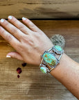 Cuff - Sterling silver Cuff Bracelet with Sonoran turquoise