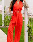 The Jemma Jumpsuit in Red
