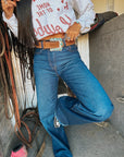The Tessa Jean in Dark Wash