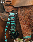 Turquoise Punchy Cinch Strap Set