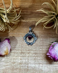 Naja Pendant with Purple Spiny Oyster – Sterling Silver – Native Made by KB