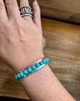 Cuff Bracelet - Kingman Turquoise & Sterling Silver option III