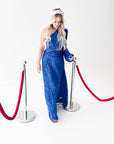 Royal Blue Sequin Gown
