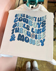 Turquoise & Money TEE or CREWNECK