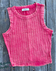 Cropped Vintage Fushia Savannah Tank