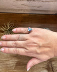 Heart Ring - Size 6 -Dahlia ring and sterling silver II