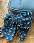 The Denim Daisy Bow Clip