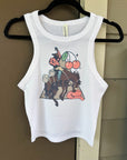 Cherry Cowboy Cropped Tank