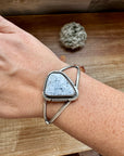Cuff Bracelet- White Buffalo and Sterling silver
