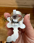 Dragon Fly Ring - Adjustable - Mix Stone & Sterling Silver