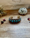 Cuff - Sterling silver Cuff Bracelet with Kingman turquoise