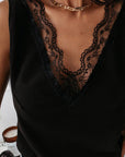 Black Lace Tank -clearance