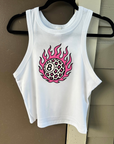Leopard 8 Ball Cropped Tank