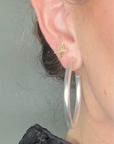 Matte Finish Large Hoop Earrings