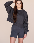 WARMUP PULLOVER | CHARCOAL