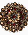 Copper Ruby - Jet - Champagne - Crystal Conchos Sizes from 1"-3" and Buckles
