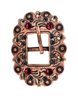 Copper Ruby - Jet - Champagne - Crystal Conchos Sizes from 1"-3" and Buckles