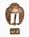 Copper Pink - AB - Champagne - Crystal Conchos Sizes from 1"-3" and Buckles
