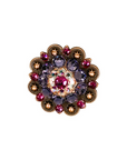 Copper Fuchsia - AB - Lilac Crystal Conchos Sizes from 1"-3" and Buckles