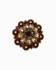 Copper Ruby - Jet - Champagne - Crystal Conchos Sizes from 1"-3" and Buckles