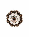 Copper Topaz - AB - Pearl - Crystal Conchos Sizes from 1"-3" and Buckles