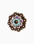 Copper Topaz - Turquoise - AB - Crystal Conchos Sizes from 1"-3" and Buckles
