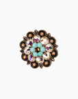 Copper Topaz - Turquoise - AB - Crystal Conchos Sizes from 1"-3" and Buckles