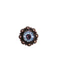 Copper Amethyst, Aqua, Clear Crystal Conchos Sizes from 1"-3" and Buckles