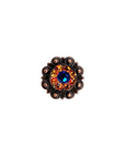 Copper Capri - Fire Opal - Teal - Crystal Conchos Sizes from 1"-3" and Buckles