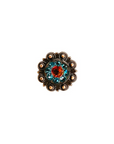 Copper Fire Opal - Teal - AB Crystal Conchos Sizes from 1"-3" and Buckles