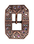 Copper AB Crystal Conchos Sizes from 1"-3" and Buckles