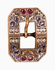 Copper Fuchsia - AB - Lilac Crystal Conchos Sizes from 1"-3" and Buckles
