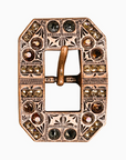 Copper Jet - Champagne - Topaz - Crystal Conchos Sizes from 1"-3" and Buckles
