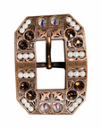 Copper Topaz - AB - Pearl - Crystal Conchos Sizes from 1"-3" and Buckles