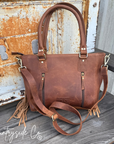 Canyon Check Cowhide Concealed Carry Purse