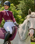 Elyse - Burgundy Long Sleeve Women's Riding Shirt