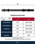 ExionPro Bridle Cheek Pieces With Hook Fastening - Matching Stitching