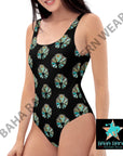 Yeehaw Black Naja One Piece Swimsuit