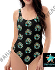 Yeehaw Black Naja One Piece Swimsuit