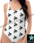 Yeehaw Rodeo Cowboy One Piece Swim Suit