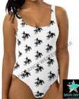 Yeehaw Rodeo Cowboy One Piece Swim Suit