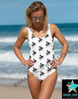 Yeehaw Rodeo Cowboy One Piece Swim Suit