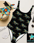 Yeehaw Aztec Horse One Piece Swimsuit