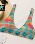 Yeehaw Southwest Aztec Bikini Top